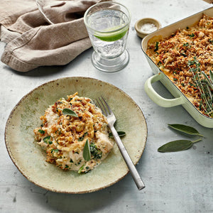 
                  
                    Load image into Gallery viewer, The Humble Chicken &amp;amp; Broccoli Crumble Share Size
                  
                