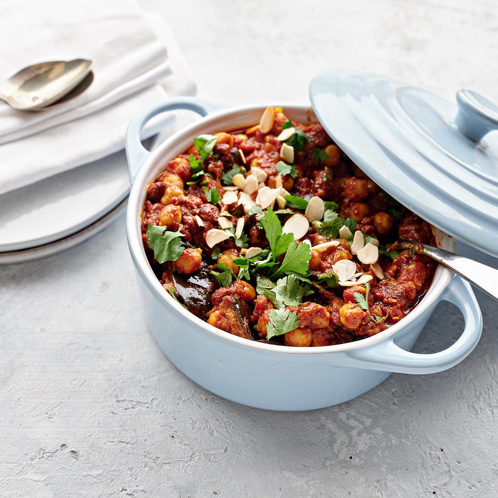 Aubergine Tagine, Chickpeas & Toasted Almonds Party Size