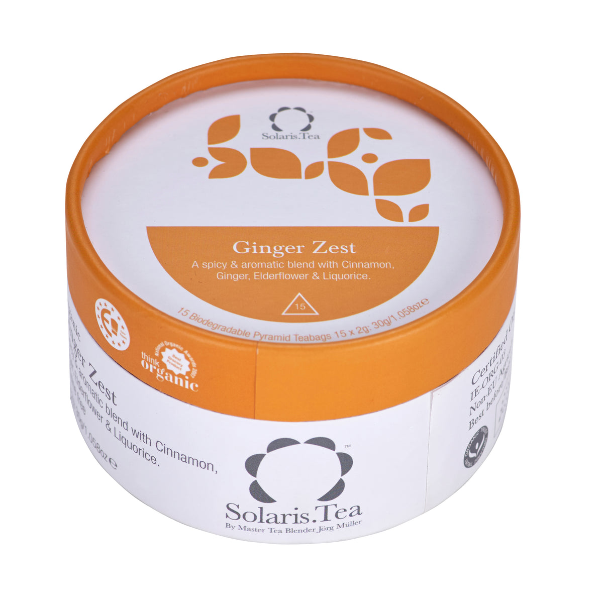 Solaris Ginger Zest Pyramid Teabags – Naomis Kitchen