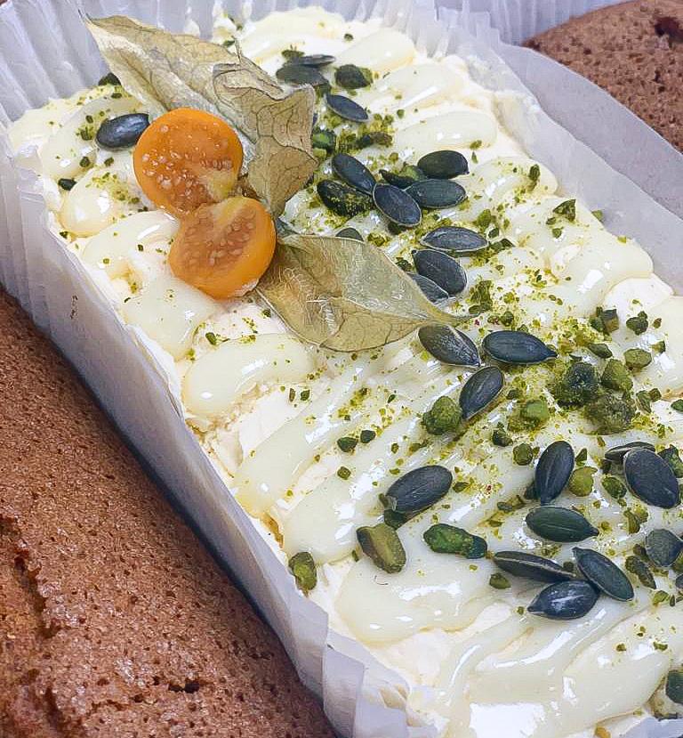 Spiced Pumpkin Cake with Cream Cheese Frosting