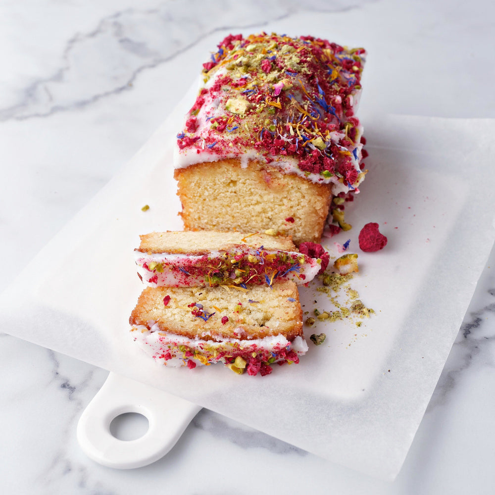 Lemon & Berry Burst Drizzle Cake