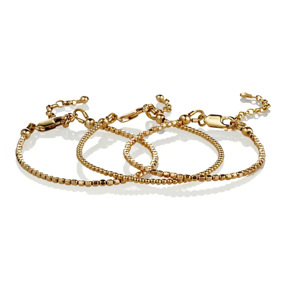 Scribble & Stone 14kt Stacking Bracelets